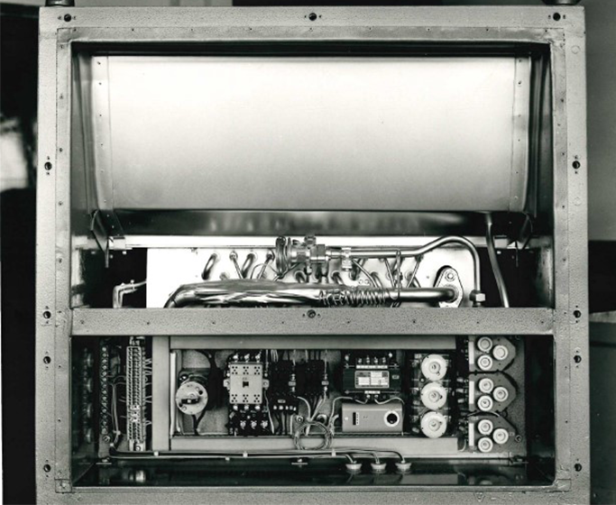 Vue détaillée composant de climatisation 1974