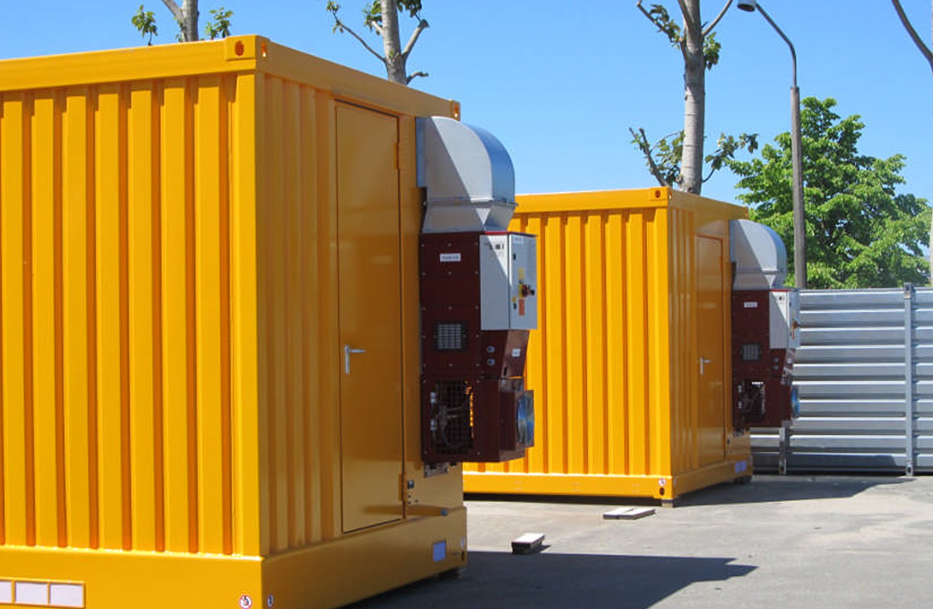 Container cooling units protect the sensitive electronic components