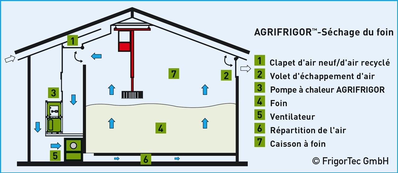 Conditions préalables de la grange pour le séchage technique du foin en grange 